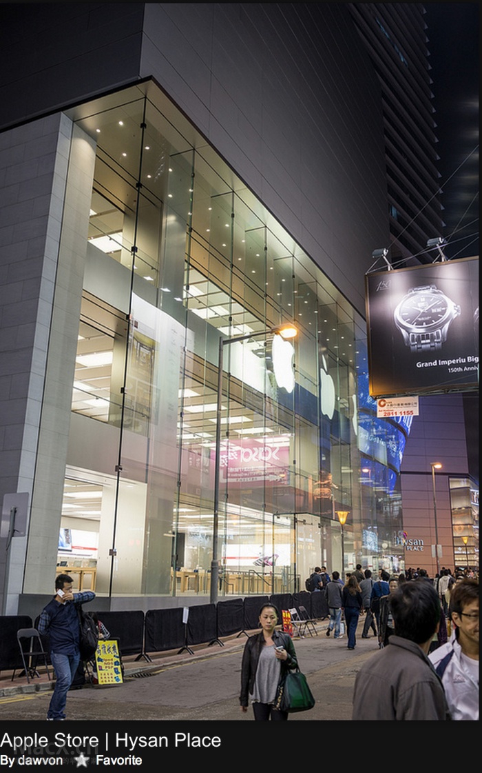 香港希慎广场apple store外部环境海量图片欣赏