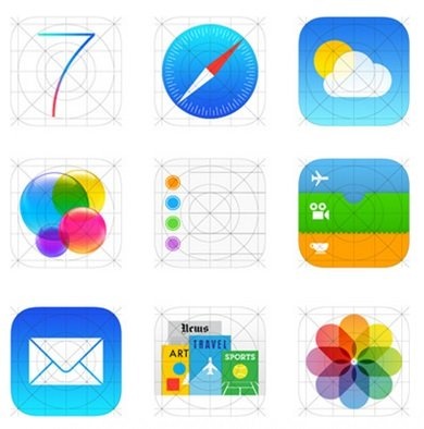前苹果icon设计师对ios 7图标进行的改造