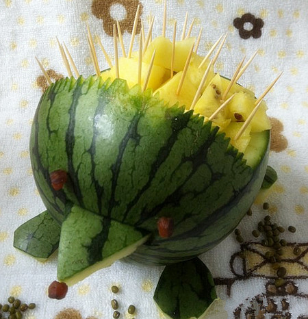 刺猬西瓜拼盘